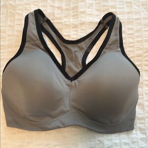 Natori Gray and Black Racerback Sports Bra